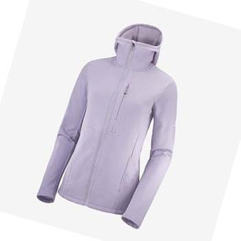 Salomon ESSENTIAL XWARM Kadın Kapüşonlu Sweatshirt Mor | TR 2502TCE